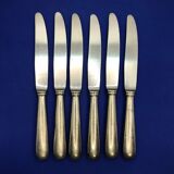 Set of 6 small silver-plated Navy knives SOH