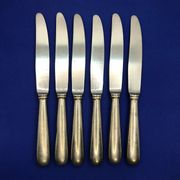 Set of 6 small silver-plated Navy knives SOH