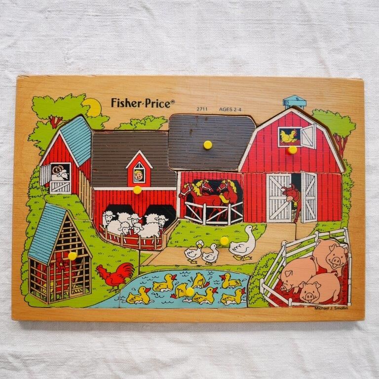 Fisher Price wooden puzzle, the farm