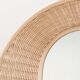 Round mirror in rattan braided diameter 90cm
