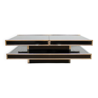 A vintage mid-century Willy Rizzo coffee table for Mario Sabot
