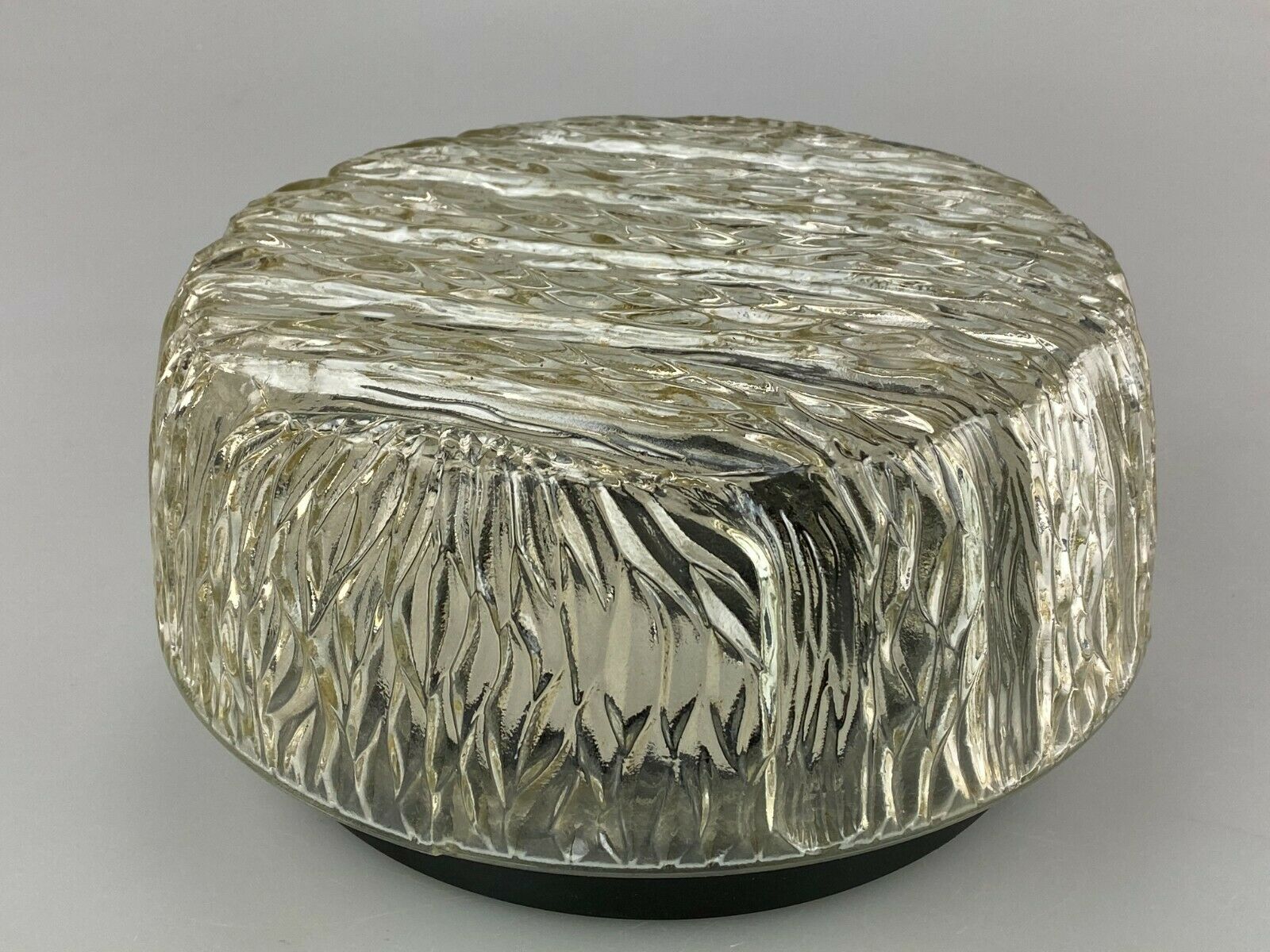 60s 70s Lamp Plafoniere Flush Mount Glass Space Age Design 70s