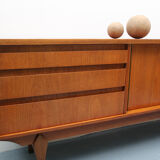 1960s british teak sideboard with bar cabinet