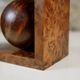 Pair of Art Deco bookends in cedar burl, France, 1930