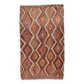Tapis Kilim vintage de style géométrique 5x9, 155x268 cm
