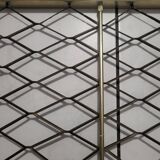 Coat rack in gold aluminum from the 50s and 60s
