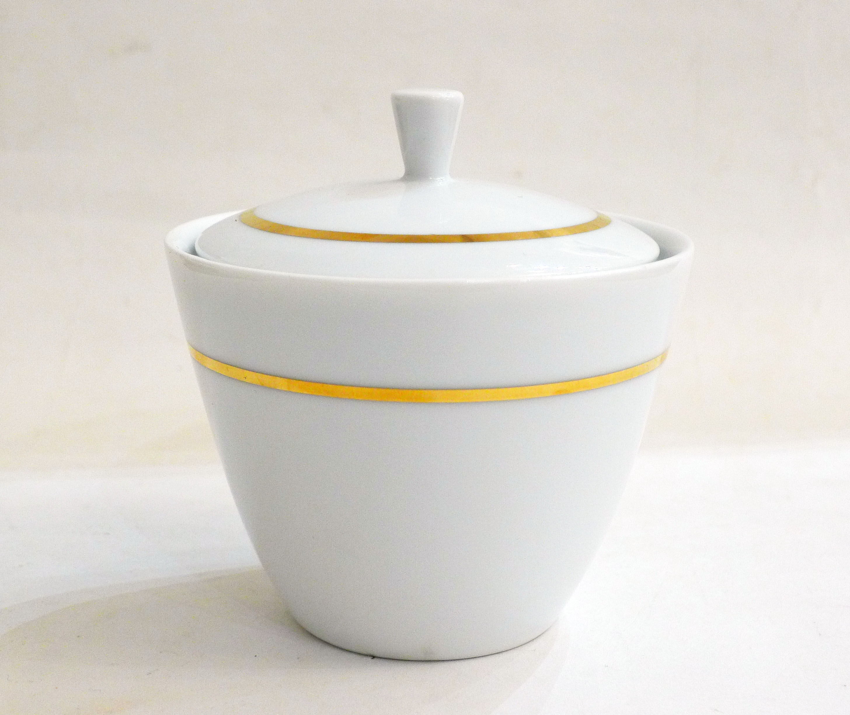 Baudour porcelain sugar bowl