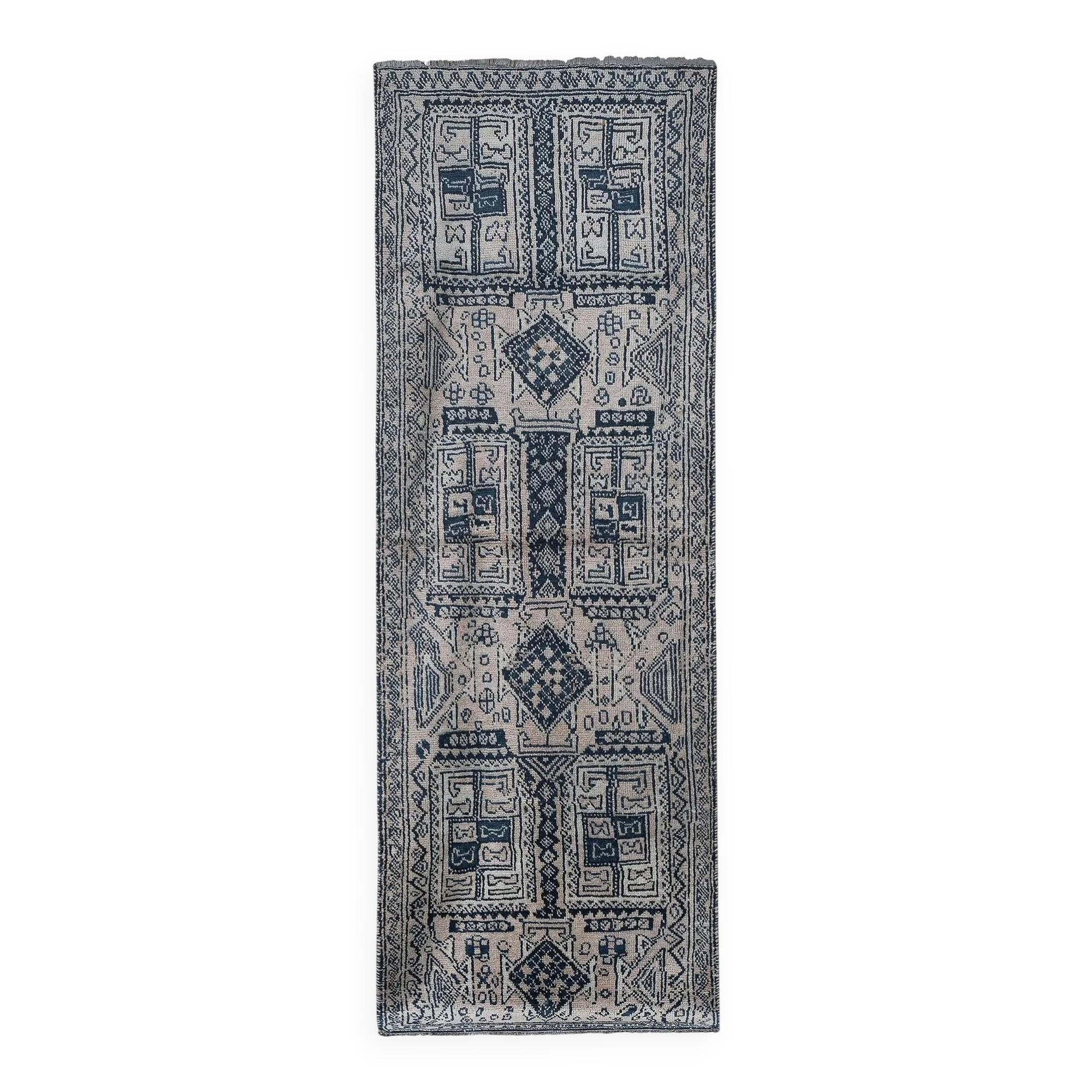 Vintage Turkish hallway rug 110x318 cm