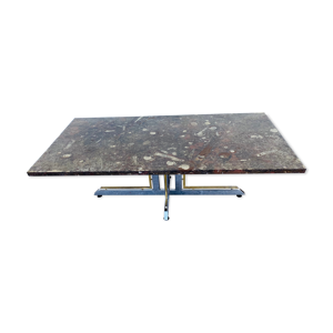 Table basse marbre fossilisé