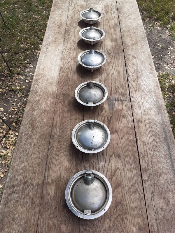 Paire de lampes art-deco de wagon train