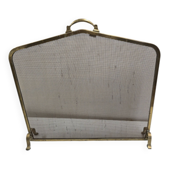 Brass fire screen