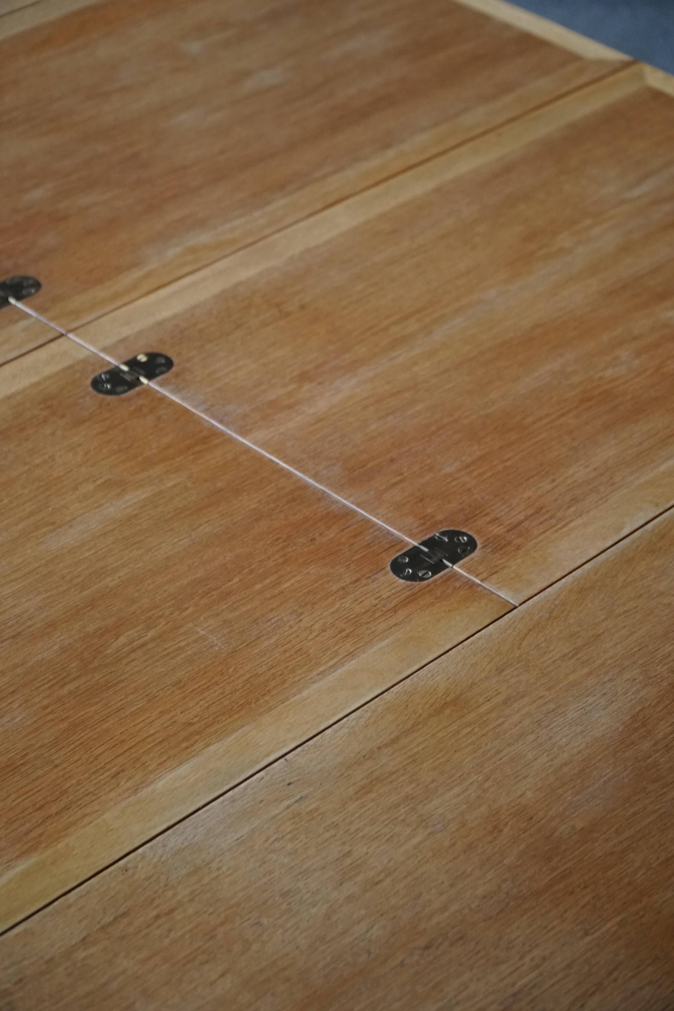 Børge Mogensen, "Øresund" dining table in oak and brass, Mid-century modern, 1950s