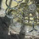 Crystal glass egg dish/tray by August Walther Glass