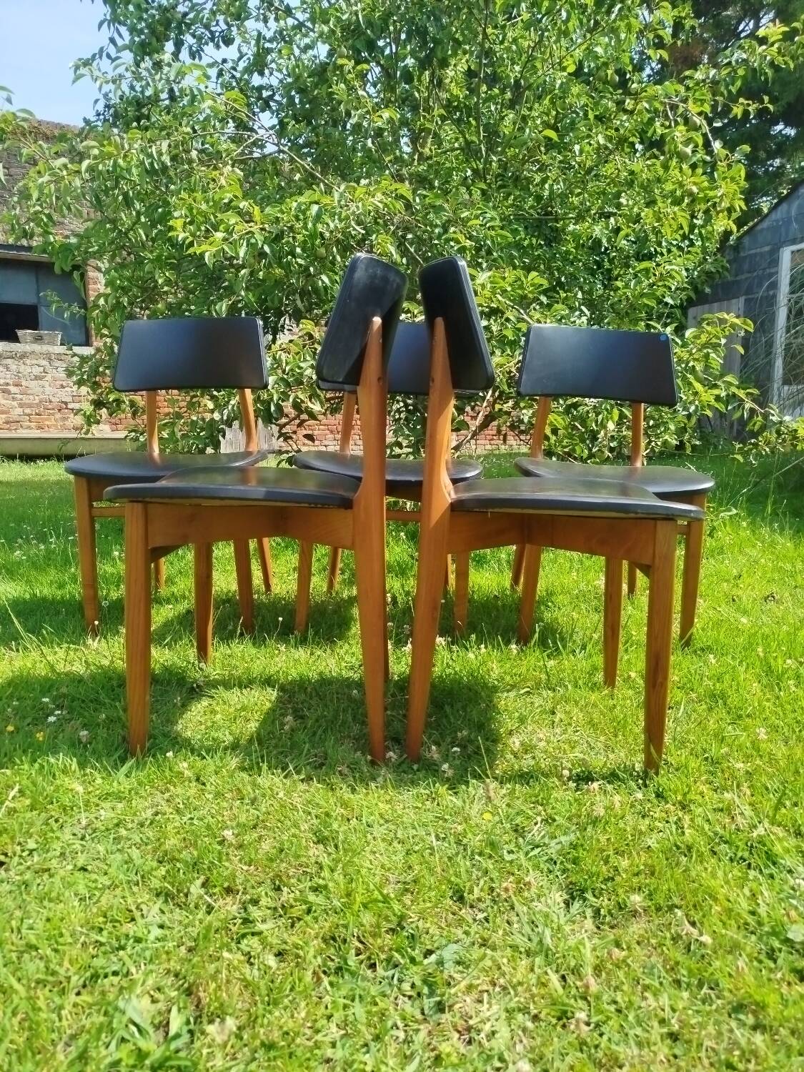 Lot de 5 chaises scandinaves