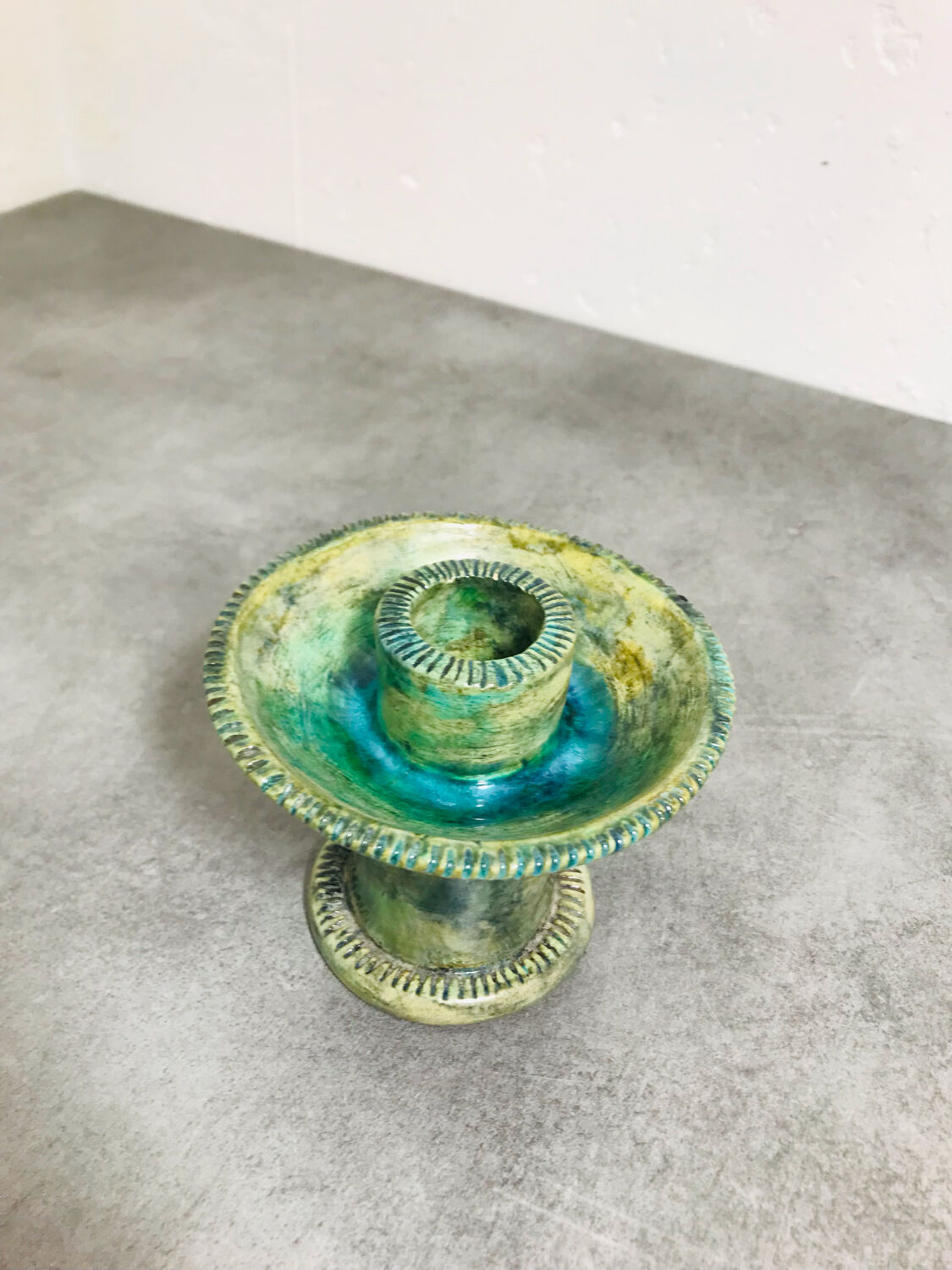 Les Arcs ceramic candle holder