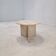 Italian Round Coffee or Side Table in Travertine, 1980s