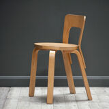 A set of four original model 65 chairs by Alvar Aalto for Artek