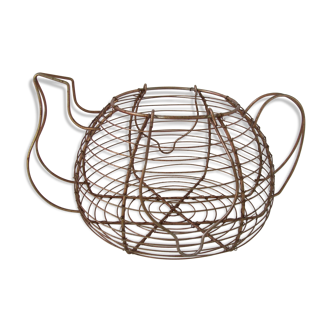 Basket has old eggs