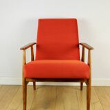 Fauteuil Orange Lis par Henryk Lis, années 1970