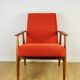Orange Lis Lounge Chair by Henryk Lis, 1970s