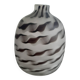 Vase noir gris dépoli
