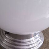 Opaline ball lamp on base