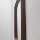 Square Wall Mirror by Dino Cavalli with Ebonized Walnut Frame, Italy