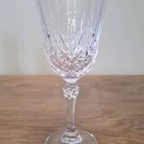 6 crystal wine glasses