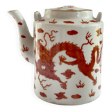 Théière ornée de 2 dragons République 1912-1949 Chine
