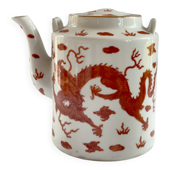 Teapot decorated with 2 dragons Republic 1912-1949 China