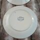 8 antique dessert plates in ironstone