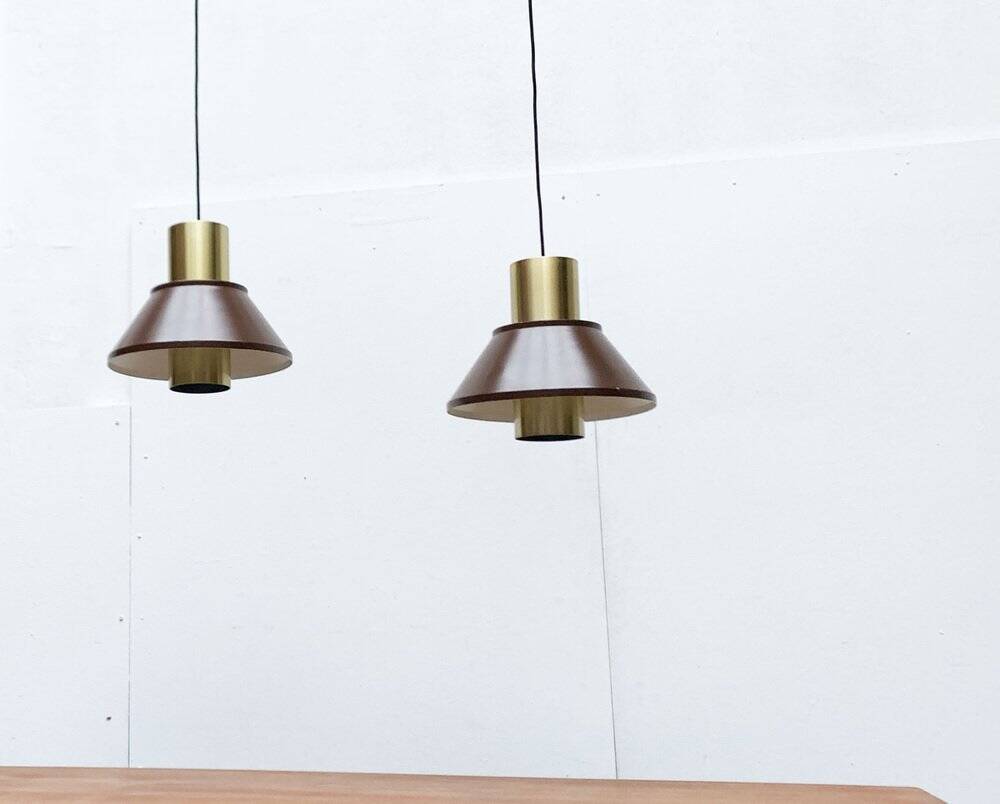 Mid-Century Danish Life pendant lamps by Jo Hammerborg for Fog & Mørup, 1960s, set of 2