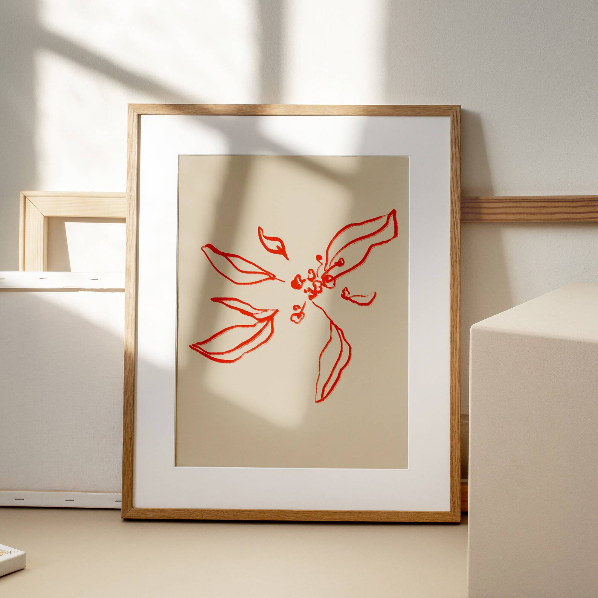 Botanical illustration giclee print, 50x70