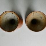 2 mazagrans form diabolo in sandstone signed Nigon