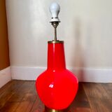 Backlit red lamp foot 1980