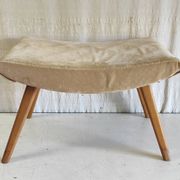 Tabouret moderniste en bois massif - années 50/60