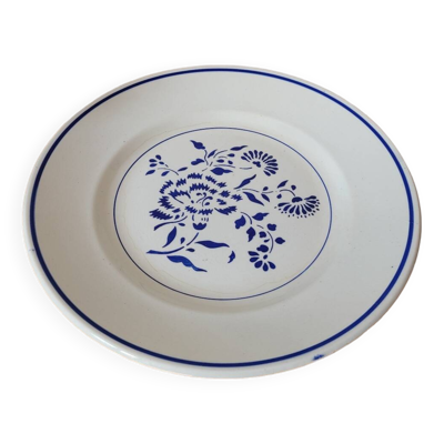 Grande assiette plate de présentation Oeillet de K&G Luneville