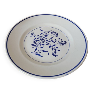 Grande assiette plate de présentation Oeillet de K&G Luneville