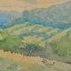 JL PONT (20th century) "Hilly Landscape" Signed watercolour