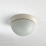 Suspension or wall lamp moon in glass from the vintage German space era by Peill & Putzler, 1970s.