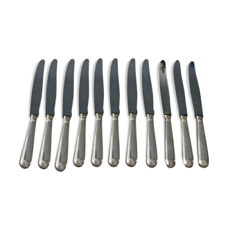 11 Christofle table knives model coquille vendôme