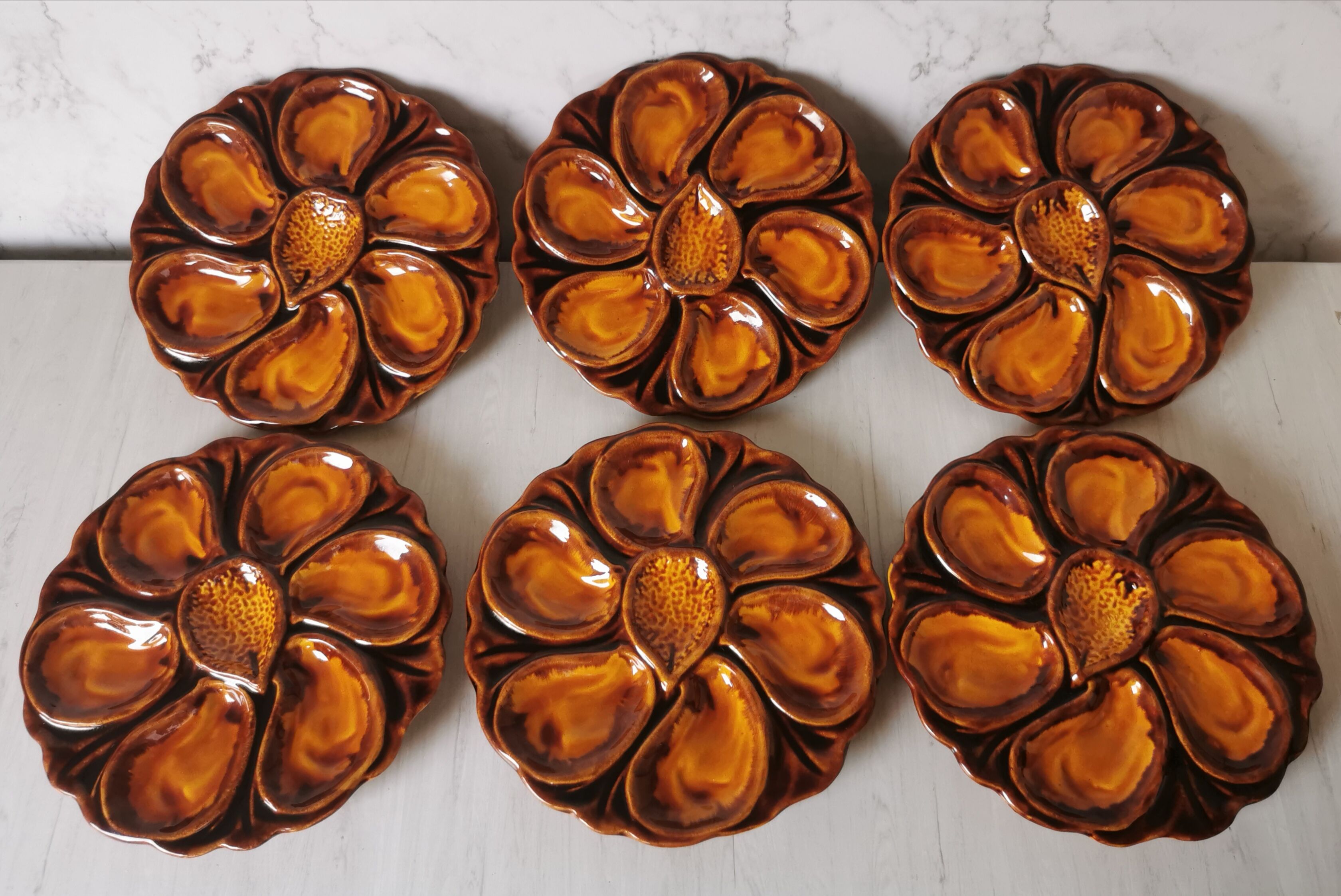 Vallauris oyster plates