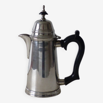 Silver metal teapot