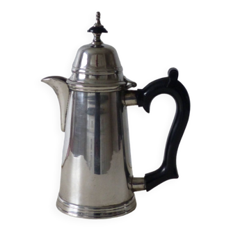 Silver-plated metal teapot