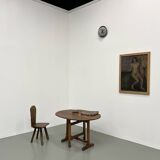 Antique winegrower's table in solid walnut