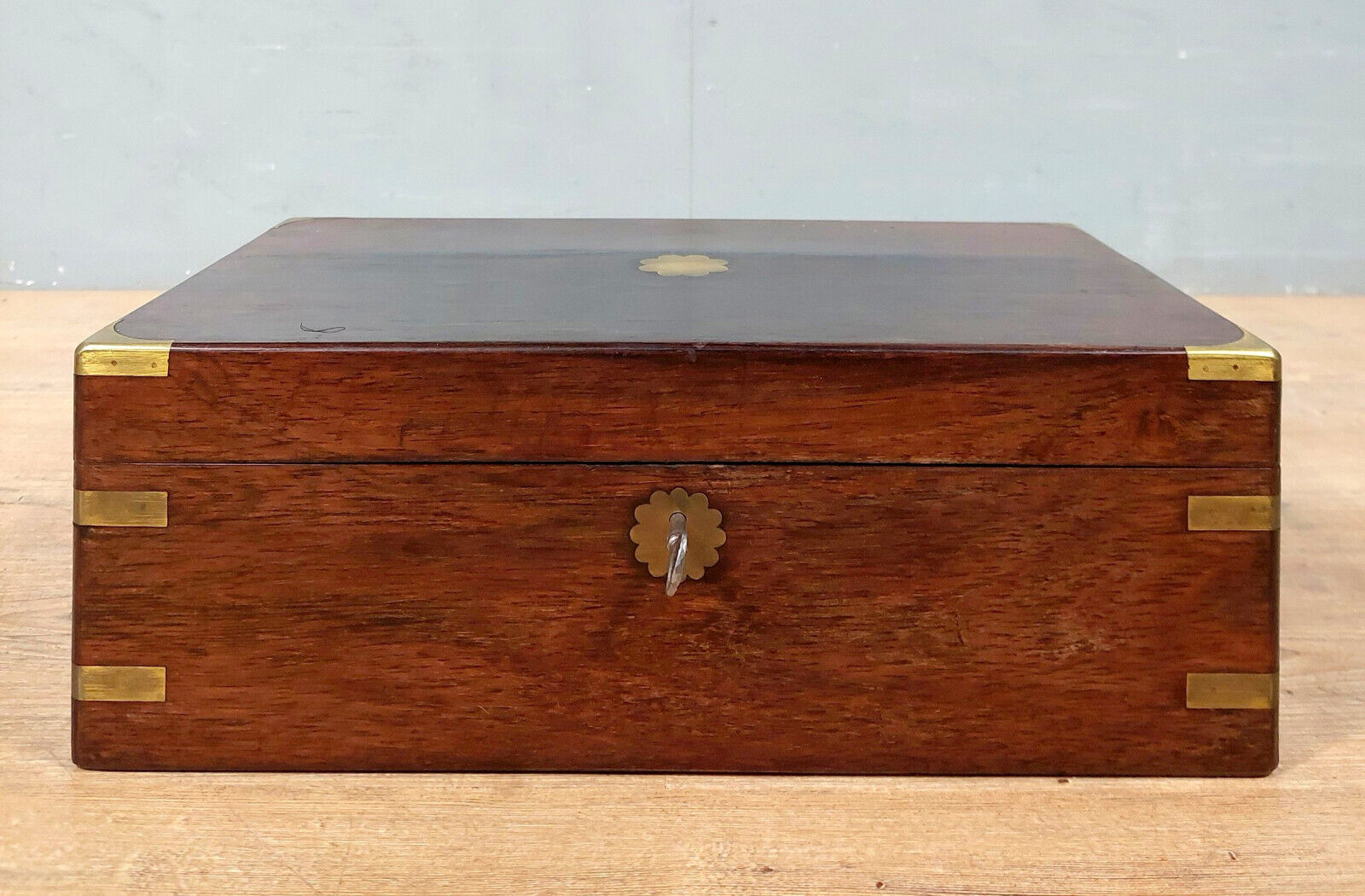 Marine writing box with secrets in rosewood period nineteenth circa 1850