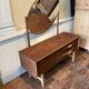 Vintage 1960s Danish Scandinavian dressing table chest of drawers with 2 drawers