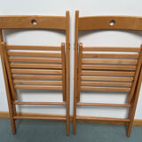 Paire de chaises pliantes