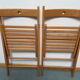 Paire de chaises pliantes