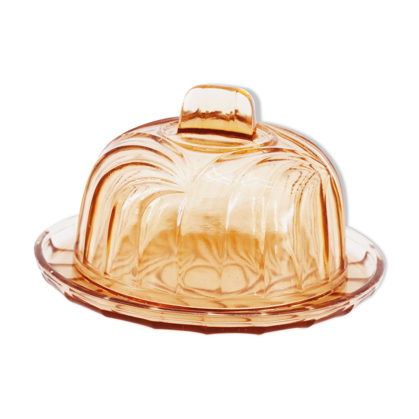 Old glass cheese bell